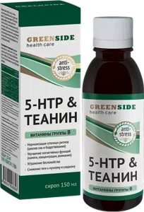 5-HTP_теанин_витамины_B_сироп_малина_грин_сайд